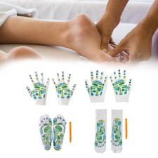 Ensemble de Massage des mains et des pieds, 4 pièces, outils d'acupression, Ensemble de chaussettes femme price
