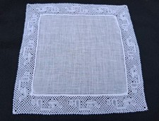 ancien Mouchoir de Mariée-dentelle fuseau Mouchoir price
