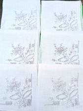 6 beaux Mouchoirs brodés main- Mouchoir price