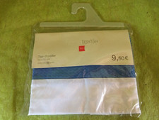 TAIE d'oreiller TEX 50x70 cm bleu marin / blanc neuf 100% coton jacquard Taie d'oreiller price