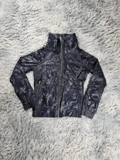 Veste imperméable Reebok noir satiné vintage y2k Imperméable femme price