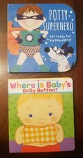 Where Is Baby's Belly Button? by Karen Katz bundle with potty super hero book Bébé Potty price