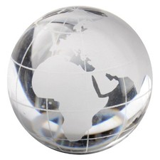 Mappamondo Mappamondo Sfera Cristallo Vetro Inciso Marmo 30mm (1,25") Fatto a Mano + Supporto Map & Globe price