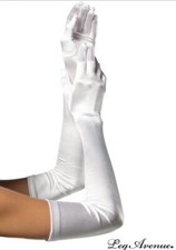 Guanti donna Bianco satinato extra lunghi elasticizzati taglia unica COSPLAY Guanti Donna price