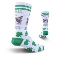 K. Bell Grumpy Cat Calzini Verde Da Uomo Grumpy Sub Crew - GCMF15H005-01 Suba Calze price
