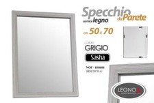 SPECCHIO DA PARETE 50*70cm OLMO GRIGIO CORNICE LEGNO MURO CLASSICO MODERNO Specchio con cornice price