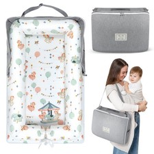 Lettino Neonato 0-24 Mesi - Lettino Neonato Portatile, Cotto Traspirante Coprisdraietta bebè price