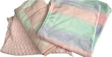 Copri lettino neonato Burt’s Bees + 3 coperte neonato. Lotto pastelli floreali Coprisdraietta bebè price