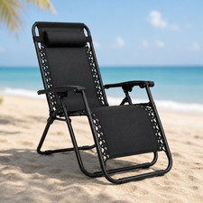 1x Sedie a Gravità Zero Lettino Prendisole Reclinabile Esterno Giardino Pieghevole Folding Sedia price