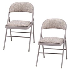 Nuova Sedia Deluxe Forte Struttura Metallo Acciaio Pieghevole Tessuto Imbottito Schienale Ufficio Folding Sedia price