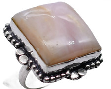 Anello madreperla pietra preziosa naturale etnico design antico misura USA-7,25 A7 Pearl Anello price