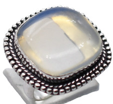 Anello Cabochon Perla Pietra Preziosa Naturale Etnico Design Antico Misura USA-7,25 A21 Pearl Anello price