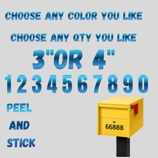 One Set Cassetta Postale Numeri Stradali Vinile Decalcomania Casa Business Porta Vetro 10 pz Mailbox price