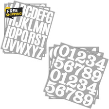 138Pz 2" Cassetta Postale Lettere Numeri Vinile Bianco Autoadesivo Indirizzo Adesivi Mailbox price