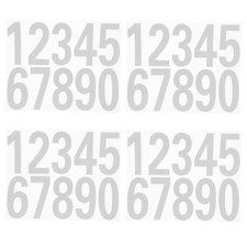 Set 4 Adesivi Numeri Riflettenti Numeri Decalcomania Esterno Cassetta Postale Mailbox price