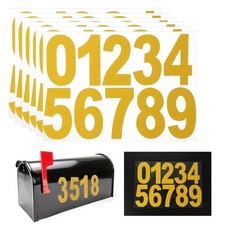 6 Pezzi Numeri Cassetta Postale Riflettenti 3 Pollici per Esterno Adesivi Impermeabili Giallo Mailbox price