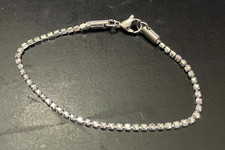 Bracciale tennis da uomo braccialetto con zirconi  swarovski argento donna di Swarovski Bracciale price