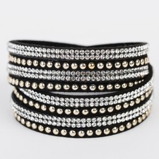 Bracciale donna multifilo con cristalli  doppio giro linea swarovski cm. 40 Swarovski Bracciale price