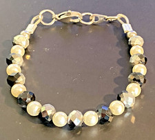 Bracciale tennis swarovski da donna in acciaio inox braccialetto con perle di Swarovski Bracciale price