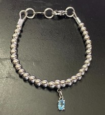 Bracciale da donna acciaio inox con ciondolo acquamarina argento 925 Swarovski Swarovski Bracciale price