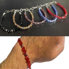 Bracciale tennis in acciaio inox da uomo braccialetto swarovski donna regolabile Swarovski Bracciale price