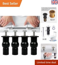 Kit Riparazione Sedile WC Universale - Confezione da 4 Viti, Dadi e Rondelle Nero Toilet Sedile Serratura Bebè price