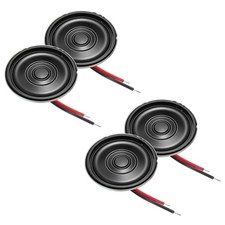 4 Pezzi Altoparlanti Piccoli 1W 8 Ohm Altoparlante Rotondo in Metallo con Fili, 27x5mm Nero Docking Altoparlante price