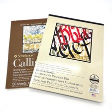 Strathmore Carta Ape Calligrafia Pratica Pad Set 8,5x11 9x12 100 Fogli Totale Quaderno di calligrafia price