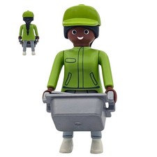Playmobil figura donna verde scatola berretto valigetta negozio città sciolto Valigetta Donna price