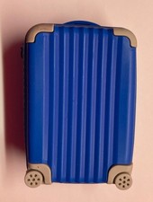 Valigetta in gomma blu chiusa con zip piccola valigia Valigetta Donna price
