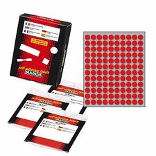 Etichetta Adesiva Rosso Tonda Diametro 10Mm (10Fogli X 120Etichette) Markin Etichetta price