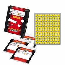 Etichetta Adesiva Giallo Tonda Diametro 10Mm (10Fogli X 120Etichette) Markin Etichetta price