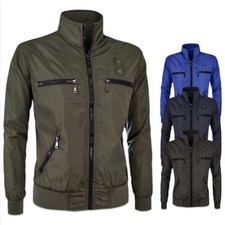 Giubbotto Uomo Con Zip Leggero Giacca a Vento Casual Giubbino VEQUE Giacca Ragazza price