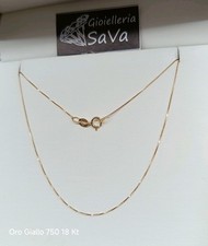 Collana girocollo veneziana 40 cm in oro giallo 750 18 kt GRAMMI 0.7 nuova Collana in oro price