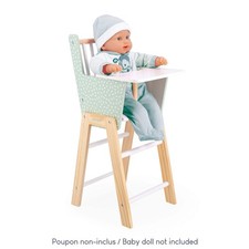 Janod Seggiolone per Bambole in Legno Adatto per Bambole 42cm Bambini Alimentazione Giocattolo Età 3+ NUOVO Alto Sedia Toy price