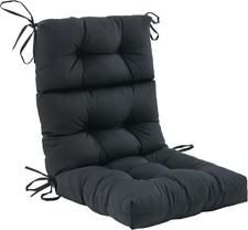 Cuscino Sedia Schienale Alto da Esterno,Resistente all'Acqua Trapuntato Adirondack Dondolo Nero Alto Sedia Toy price