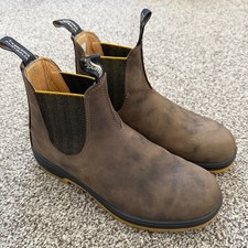 Stivali Chelsea classici Blundstone 1944 rustici marrone senape nero uomo taglia 9 Booties Ragazzo price
