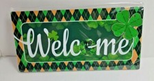 Insegna Welcome in legno 3,9" x 7,8" Door Ornament Bebè price