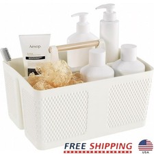 Box doccia portatile con manico in legno naturale 3 scomparti organizer drenaggio Bagno Cabinet / Mobili price