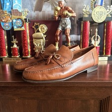 Mocassini uomo Santonis in pelle marrone taglia 11,5 Made in Italy Scarpe classiche uomo price