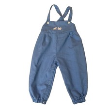 Salopette vintage bambino/bambino taglia 24M retrò tuta agnello tessuto testurizzato Overalls Bebè price