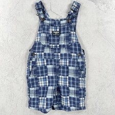 Salopette bavaglino OshKosh B'gosh bambino 24 mesi blu bianco check Overalls Bebè price
