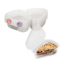 MT Products Contenitore per fette di torta in plastica con cerniera extra piccolo - Confezione da 20 Cassette & Contenitori Prodotti price