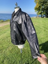 Wilsons Giacca Pelle Nera Pelle Uomo Grande Thinsulate Fodera Blu Rimovibile Leather Abbigliamento Uomo price