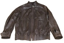 Giacca pelle marrone reversibile uomo Francesco Smalto Paris vintage pelle di agnello M Leather Abbigliamento Uomo price