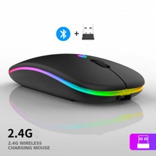 MOUSE GAMING SENZA FILI WIRELESS USB 2.4G bluetooth Batteria Ricaricabile LED Mouse gaming price