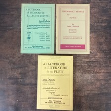 Tecnica flauto James Pellerite, lotto di 3 libri, quaderno, metodi performance Quaderno per musica price