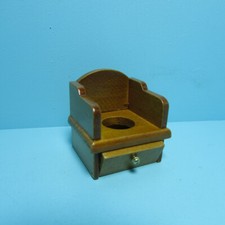 Casa delle Bambole Miniatura Sedia Vasino Allenamento Bambini in Noce CLA6234 Potty Sedia Bebè price