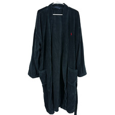 Accappatoio Polo Ralph Lauren uomo L/XL spugna tessuto blu navy scuro cintura vita Set Towel & Accappatoio price