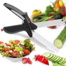 Forbici per insalata in acciaio inox con tagliere da incasso affilato utensile da cucina Lavagna smart price